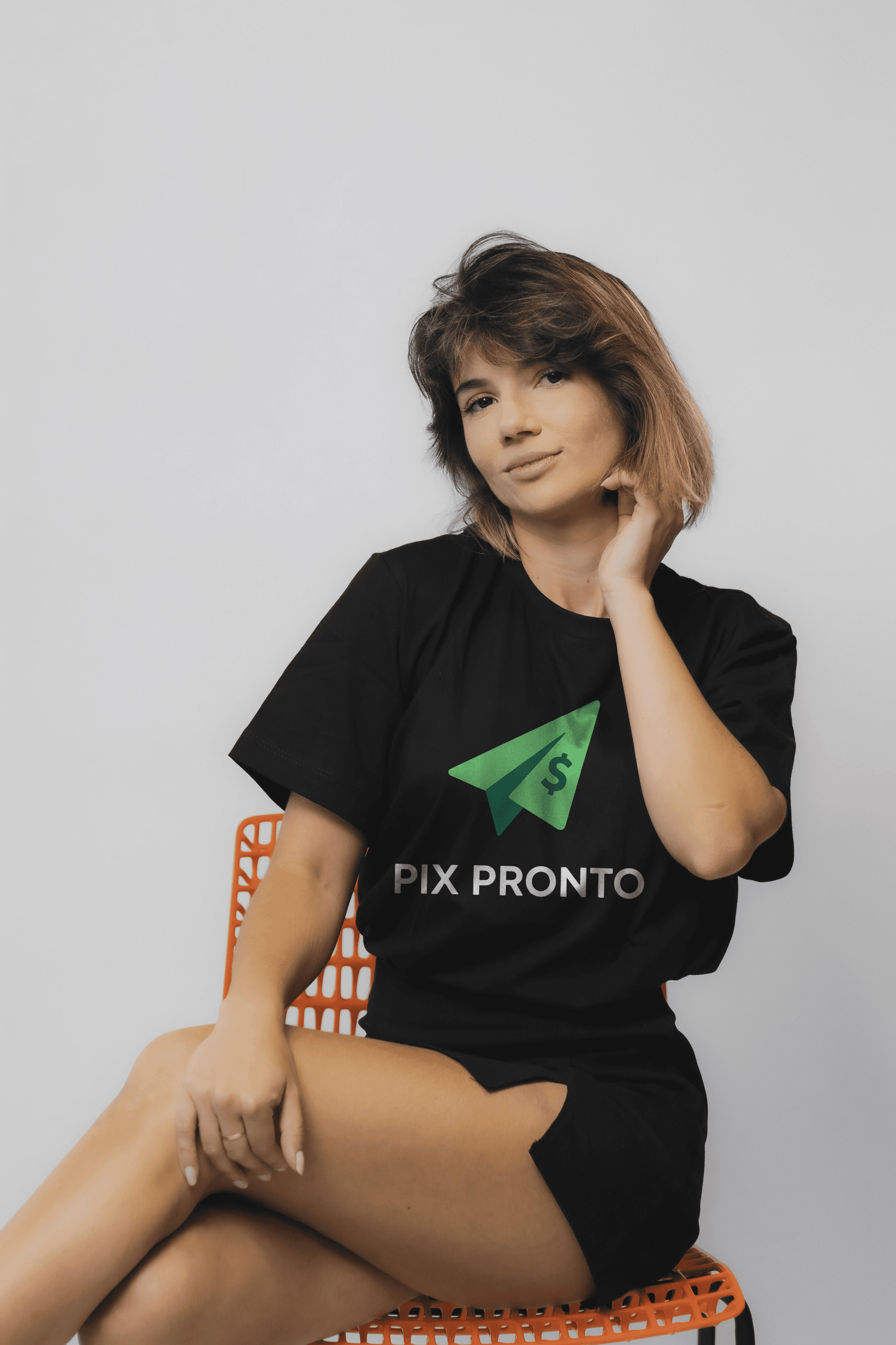 Criadora usando a Pix Pronto